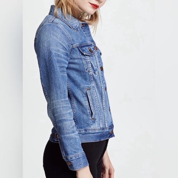 Madewell The Jean Jacket In Printer Wash Size: S - Picture 13 of 14